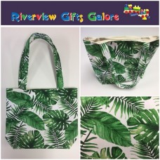 Medium Tote Bag - Forest Leaf